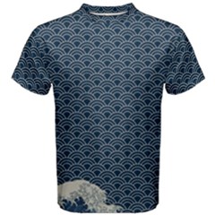 Kanagawa, Hokusai, Japanese Art, Men s Cotton T-shirt by nateshop