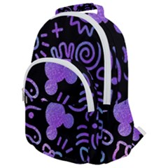 Multicolor Disney , Corazones, Mouse Rounded Multi Pocket Backpack by nateshop