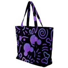 Multicolor Disney , Corazones, Mouse Zip Up Canvas Bag by nateshop