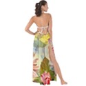 Painted Flowers Texture, Floral Background Maxi Chiffon Tie-Up Sarong View2