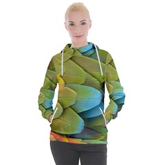 Parrot Feathers Texture Feathers Backgrounds Women s Hooded Pullover