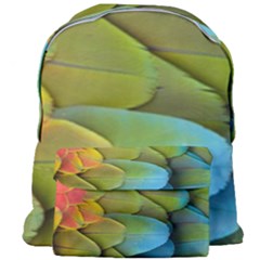 Parrot Feathers Texture Feathers Backgrounds Giant Full Print Backpack by nateshop