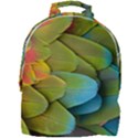 Parrot Feathers Texture Feathers Backgrounds Mini Full Print Backpack View1