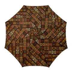 Pattern, Abstract, Texture, Mandala Golf Umbrellas by nateshop