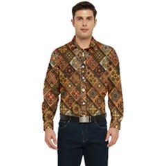 Pattern, Abstract, Texture, Mandala Men s Long Sleeve  Shirt by nateshop