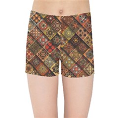 Pattern, Abstract, Texture, Mandala Kids  Sports Shorts by nateshop