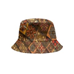 Pattern, Abstract, Texture, Mandala Inside Out Bucket Hat (kids) by nateshop