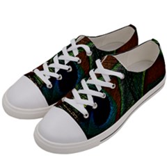 Peacock Feathers, Feathers, Peacock Nice Women s Low Top Canvas Sneakers by nateshop