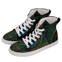 Peacock Feathers, Feathers, Peacock Nice Men s Hi-top Skate Sneakers by nateshop