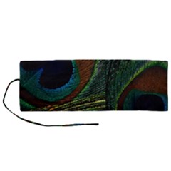 Peacock Feathers, Feathers, Peacock Nice Roll Up Canvas Pencil Holder (m) by nateshop