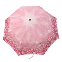 Pink Glitter Background Folding Umbrellas by nateshop