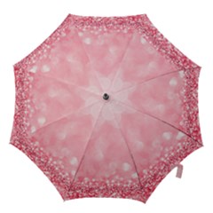 Pink Glitter Background Hook Handle Umbrellas (small) by nateshop