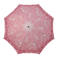 Pink Glitter Background Golf Umbrellas by nateshop