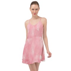 Pink Glitter Background Summer Time Chiffon Dress by nateshop