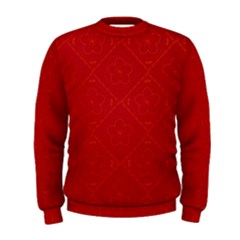 Red Chinese Background Chinese Patterns, Chinese Men s Sweatshirt by nateshop