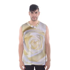 White Roses Flowers Plant Romance Blossom Bloom Nature Flora Petals Men s Basketball Tank Top