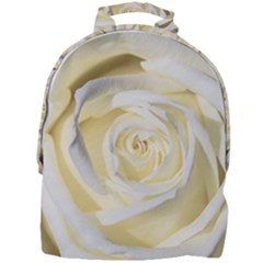 White Roses Flowers Plant Romance Blossom Bloom Nature Flora Petals Mini Full Print Backpack by Proyonanggan