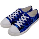 Blue Roses Flowers Plant Romance Blossom Bloom Nature Flora Petals Men s Low Top Canvas Sneakers View2