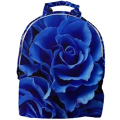 Blue Roses Flowers Plant Romance Blossom Bloom Nature Flora Petals Mini Full Print Backpack by Proyonanggan