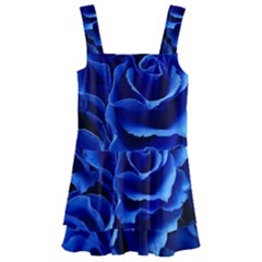 Blue Roses Flowers Plant Romance Blossom Bloom Nature Flora Petals Kids  Layered Skirt Swimsuit by Proyonanggan