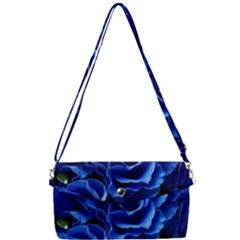 Blue Roses Flowers Plant Romance Blossom Bloom Nature Flora Petals Removable Strap Clutch Bag by Proyonanggan