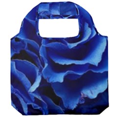 Blue Roses Flowers Plant Romance Blossom Bloom Nature Flora Petals Foldable Grocery Recycle Bag by Proyonanggan