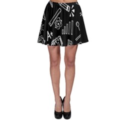 Knowledge Drawing Education Science Skater Skirt by Proyonanggan