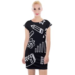 Knowledge Drawing Education Science Cap Sleeve Bodycon Dress by Proyonanggan