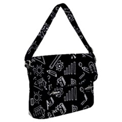 Knowledge Drawing Education Science Buckle Messenger Bag by Proyonanggan