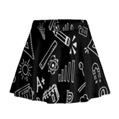 Knowledge Drawing Education Science Mini Flare Skirt