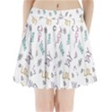 Doodle Pattern Pleated Mini Skirt View1