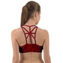 Rose Red Rose Red Flower Petals Waves Glow Back Web Sports Bra View2