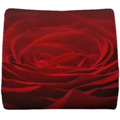 Rose Red Rose Red Flower Petals Waves Glow Seat Cushion by Proyonanggan