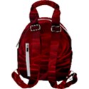 Rose Red Rose Red Flower Petals Waves Glow Travel Backpack View2