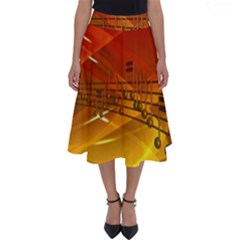 Music Notes Melody Note Sound Perfect Length Midi Skirt by Proyonanggan