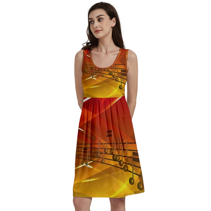 Music Notes Melody Note Sound Classic Skater Dress