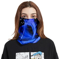 Blue Rose Bloom Blossom Face Covering Bandana (two Sides) by Proyonanggan