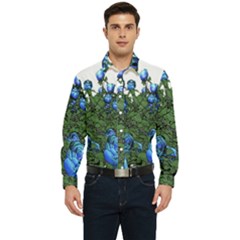 Flowers Roses Rose Nature Bouquet Men s Long Sleeve  Shirt by Proyonanggan