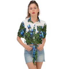 Flowers Roses Rose Nature Bouquet Tie Front Shirt  by Proyonanggan