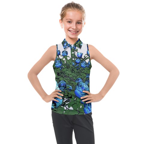 Flowers Roses Rose Nature Bouquet Kids  Sleeveless Polo T-shirt by Proyonanggan