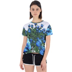 Flowers Roses Rose Nature Bouquet Open Back Sport T-shirt