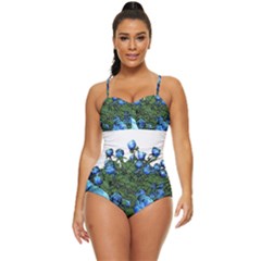 Flowers Roses Rose Nature Bouquet Retro Full Coverage Swimsuit by Proyonanggan