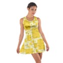 Party Confetti Yellow Squares Cotton Racerback Dress View1