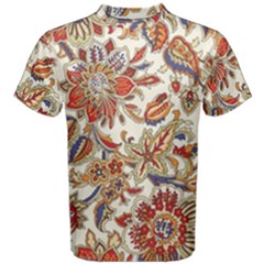 Retro Paisley Patterns, Floral Patterns, Background Men s Cotton T-shirt by nateshop