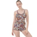 Retro Paisley Patterns, Floral Patterns, Background Boyleg Tankini Set  View1