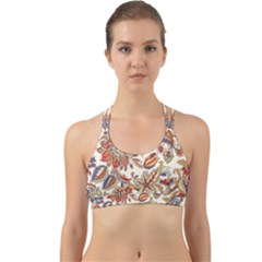 Retro Paisley Patterns, Floral Patterns, Background Back Web Sports Bra by nateshop