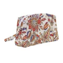 Retro Paisley Patterns, Floral Patterns, Background Wristlet Pouch Bag (medium) by nateshop