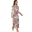 Retro Paisley Patterns, Floral Patterns, Background Long Sleeve Longline Maxi Dress View3