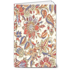 Retro Paisley Patterns, Floral Patterns, Background 8  X 10  Hardcover Notebook by nateshop