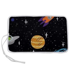 Space Cartoon, Planets, Rockets Pen Storage Case (m) by nateshop